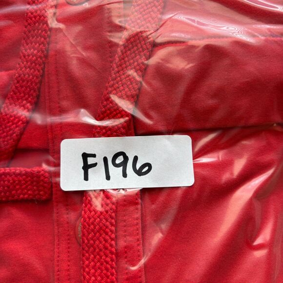 Ralph Lauren Active Women Hooded Jacket Sailing Patch Snap Close Red XL F196 - Picture 9 of 9